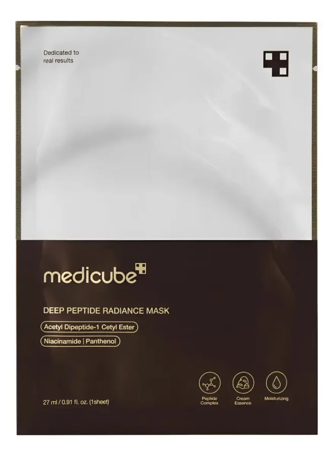 Máscara Medicube Deep Peptide Radiance 27 g 1 un Iluminadora Péptidos Todo Tipo De Piel