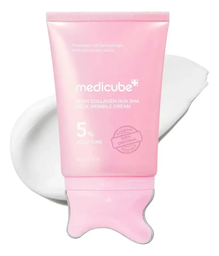 Medicube Creme Pdrn Collagen Gua Sha Neck Wrinkle Cream 90g Todo Tipo De Pele Dia/noite