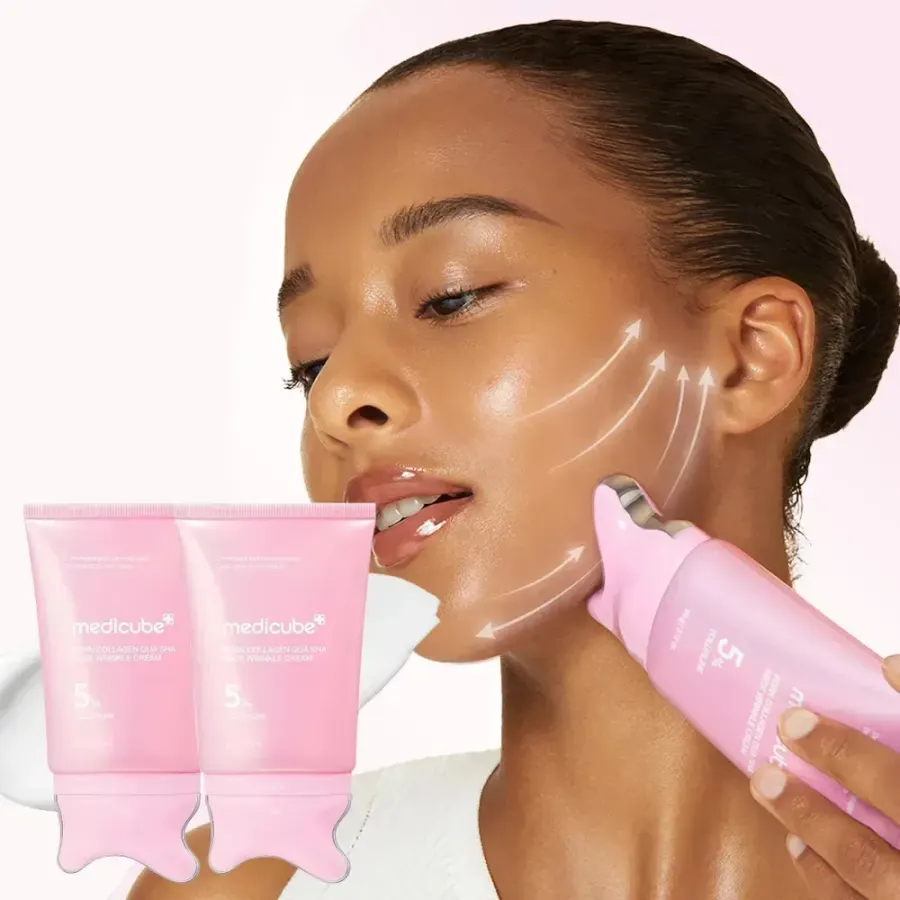 Medicube Creme Pdrn Collagen Gua Sha Neck Wrinkle Cream 90g Todo Tipo De Pele Dia/noite — foto 2