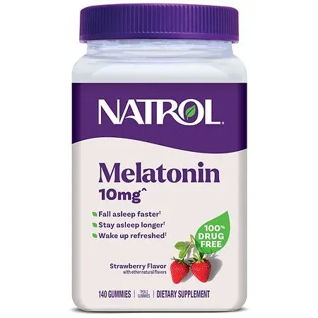 Natrol Melatonin 10mg Sleep Aid Gummies - Strawberry - 140ct