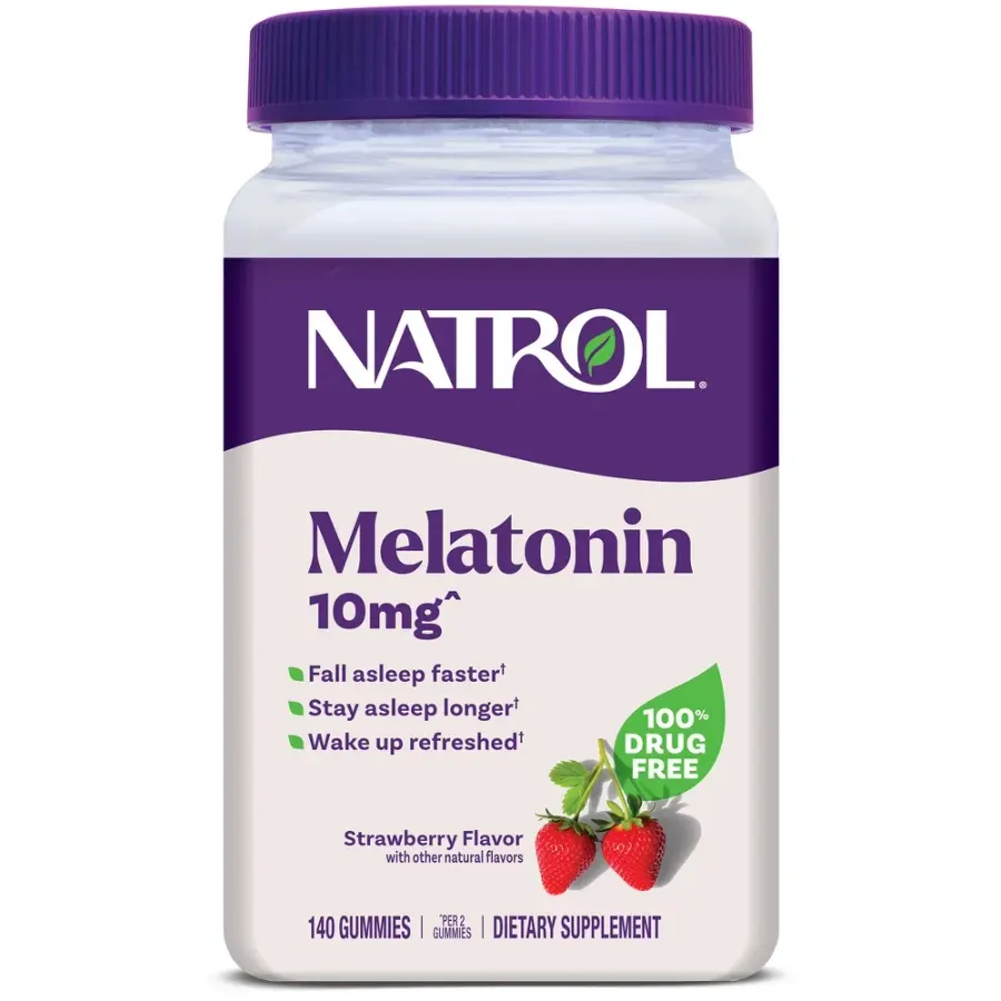 Natrol Melatonin 10mg Sleep Aid Gummies - Strawberry - 140ct — foto 2