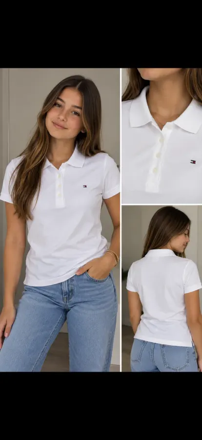 Blusa feminina Gola Polo Tommy Hilfiger