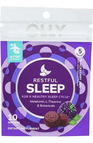 Olly Sleep 3 mg de melatonina e L-teanina Blackberry 10 gomas — foto 2