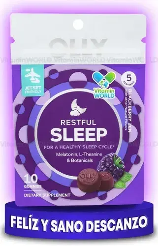 Olly Sleep 3 mg de melatonina e L-teanina Blackberry 10 gomas