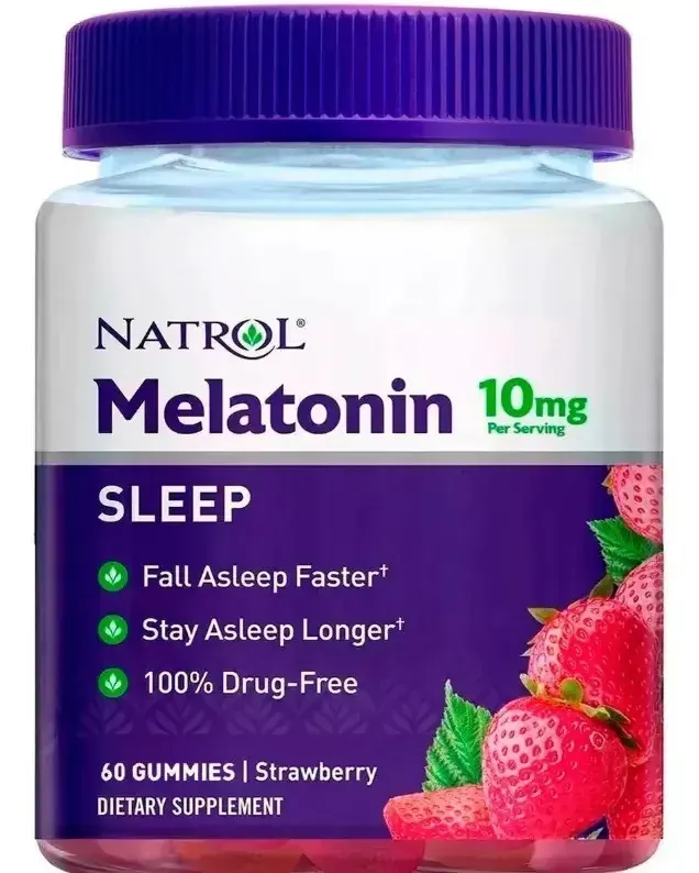 As gomas de melatonina Natrol de 10 mg, para maiores de 18 anos, ajudam você a dormir mais rápido e a permanecer dormindo por mais tempo. Não cria hábitos e não contém drogas. 60 Gummies