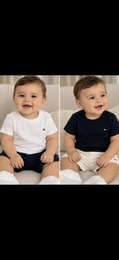 Blusa baby básica Tommy Hilfiger