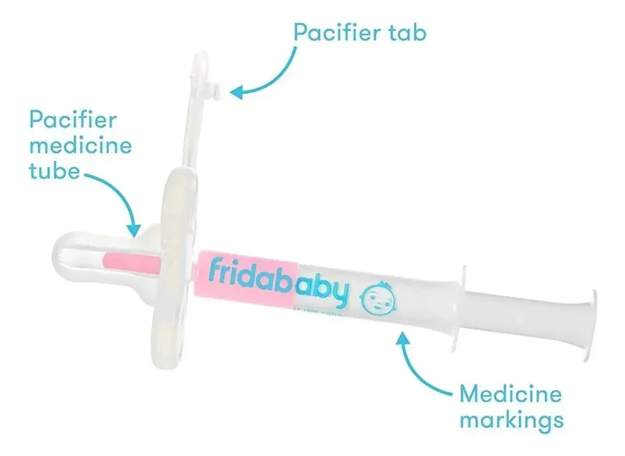 Chupeta para Remédio da Frida Baby - Chupeta p/ Medicamentos para Bebês - Chupeta Dosadora Para Medicamentos Medifrida Fridababy — foto 2