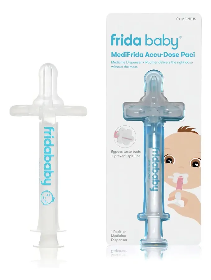 Chupeta para Remédio da Frida Baby - Chupeta p/ Medicamentos para Bebês - Chupeta Dosadora Para Medicamentos Medifrida Fridababy