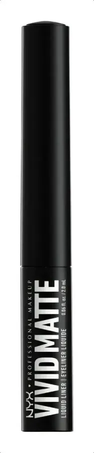 Delineador de olhos líquido Nyx Vivid Matte, 2 ml, cor, preto, efeito fosco
