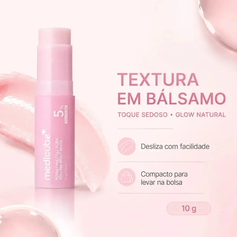 Medicube Pdrn Pink Collagen Volume Multi Balm Anti-idade Momento de aplicação Dia/Noite Tipo de pele Todo tipo de pele — foto 3