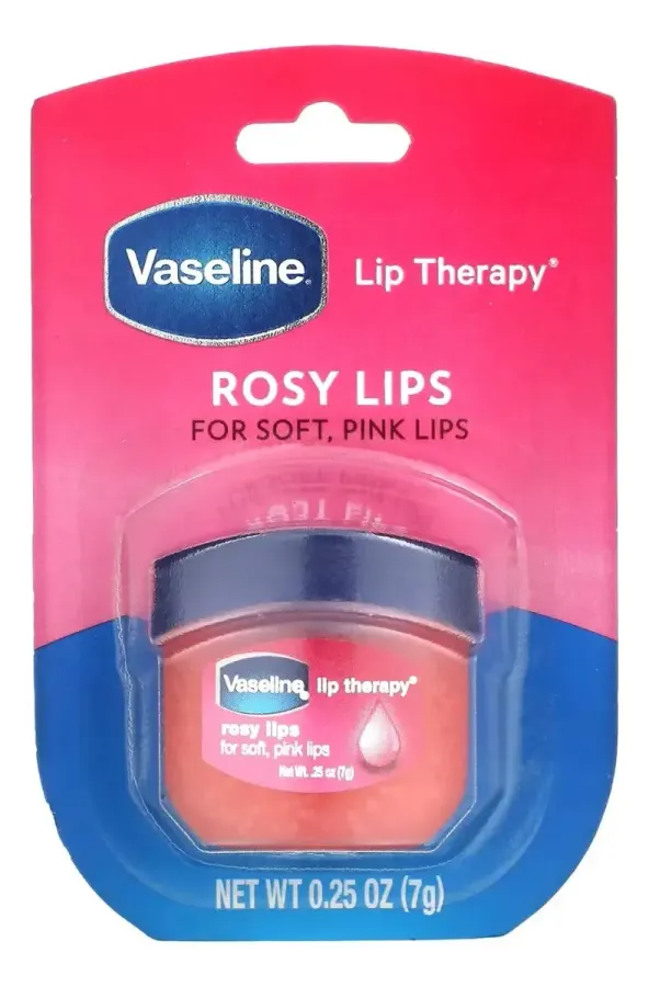Vaseline Bálsamo Labial Mini Frasco Rosy Lips 7g