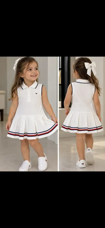Vestido Tommy Hilfiger infantil tem