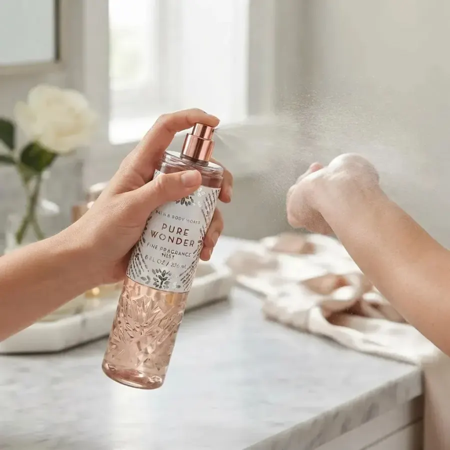 Body Splash Bath & Body Works Pure Wonder - 236 Ml — foto 3
