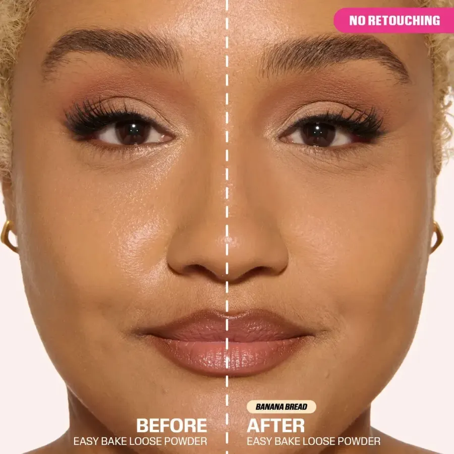 Huda Beauty Baby Bake - Pó Facial Tamanho Viagem -6g Tom Banana Bread — foto 4
