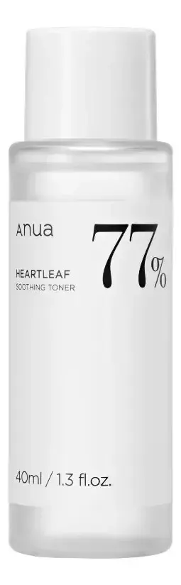 Tônico Facial Calmante Anua Heartleaf 77+ Hyaluron - 40ml Todo Tipo De Pele Dia/noite