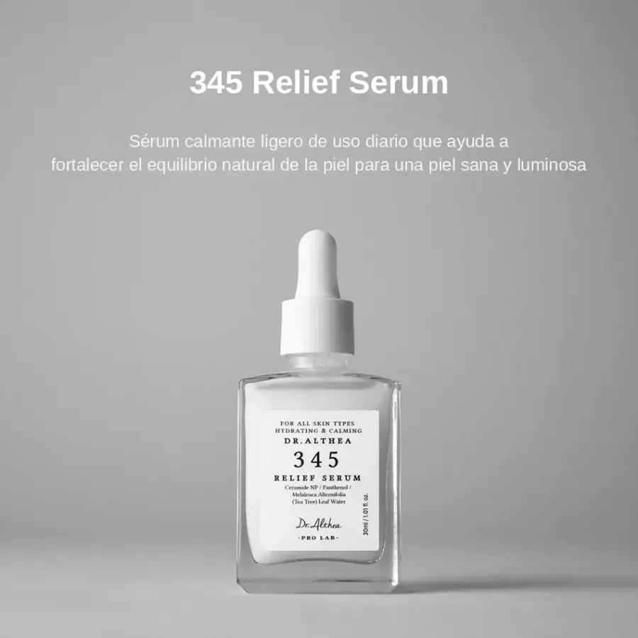 Dr. Althea 345 Relief Sensitive Skin Serum calmante para acne, todos os tipos de pele, dia/noite — foto 3