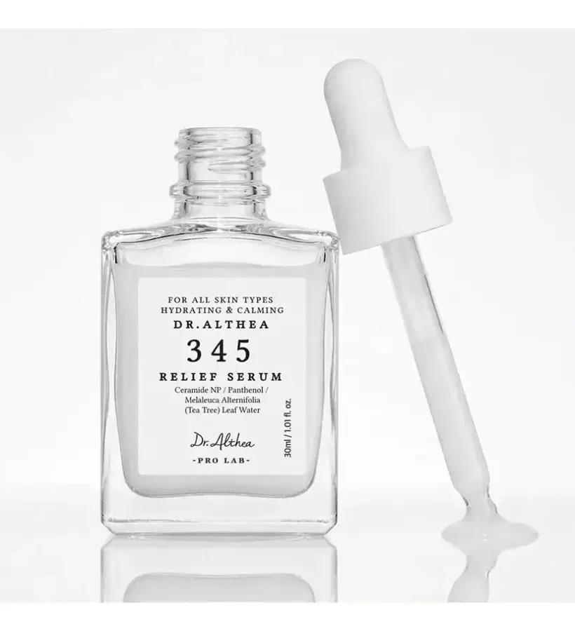 Dr. Althea 345 Relief Sensitive Skin Serum calmante para acne, todos os tipos de pele, dia/noite
