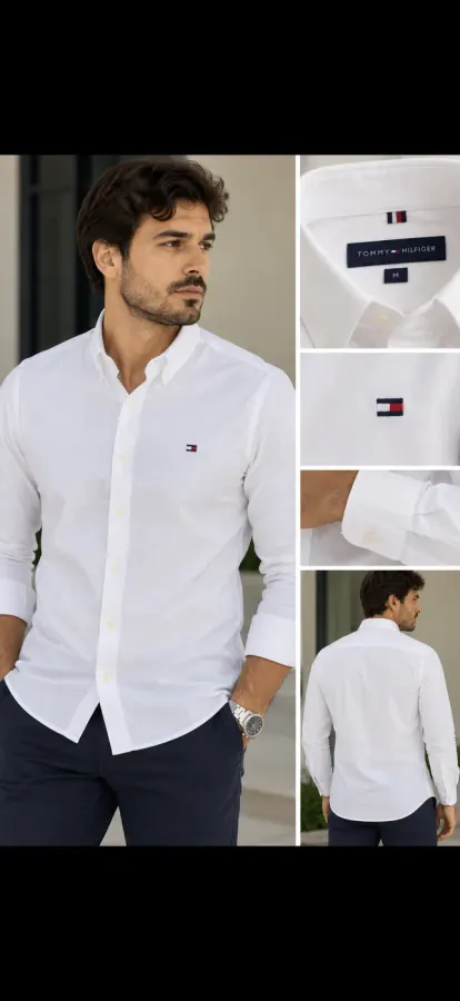 Blusa social Tommy Hilfiger masculina