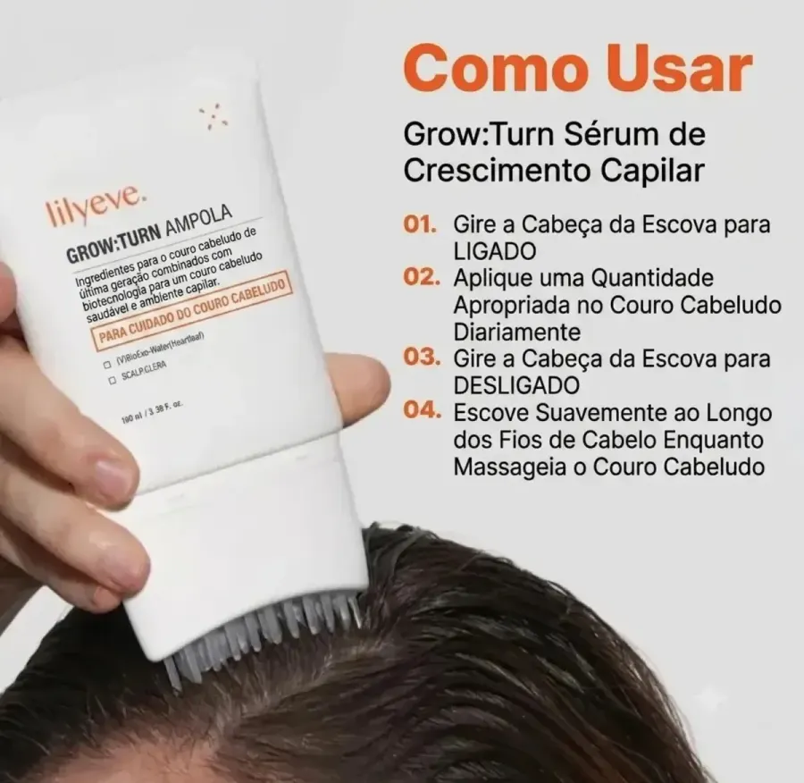 Lilyeve Grow Turn Ampoule 100ml Original Anti Queda Capilar — foto 3