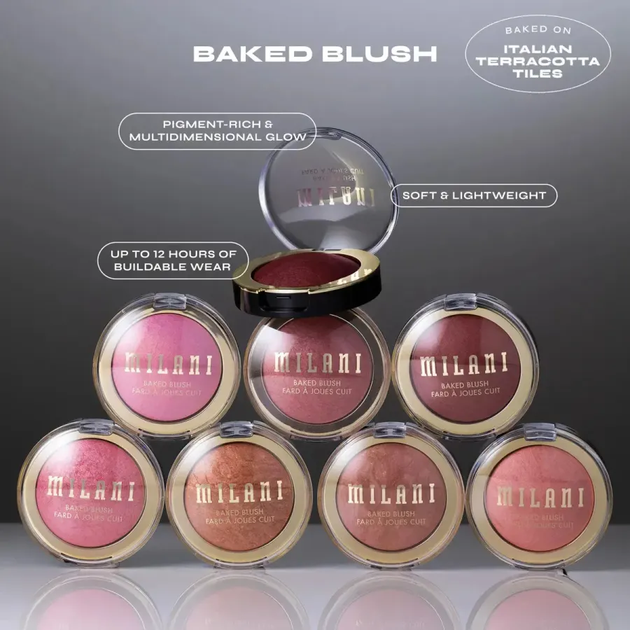 Blush Milani Granita Glow Baked Blush em pó — foto 4