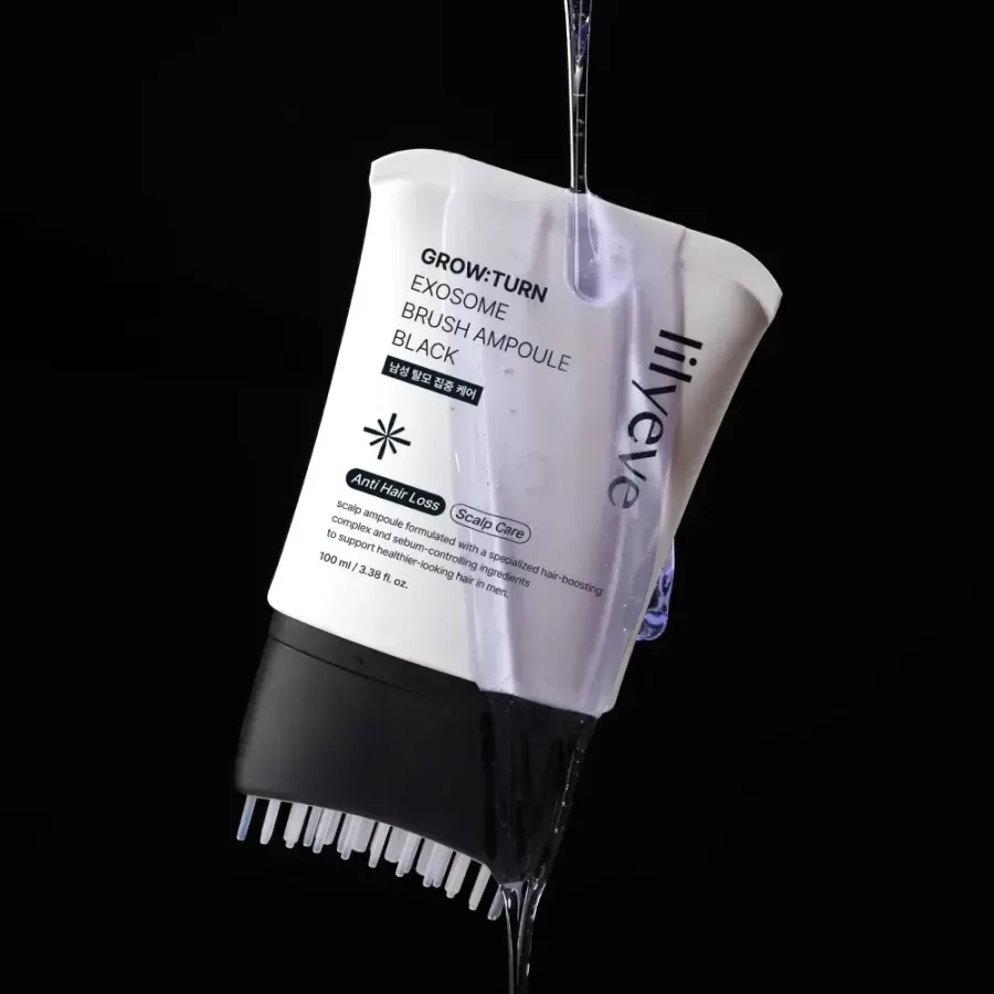 Ampola Capilar Grow Turn Exosome Brush Prime 100ml Lilyeve - Original Koreano — foto 3