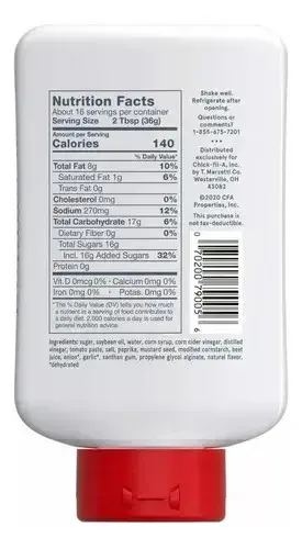 Chick-fil-a Molho Original 473ml Importado. — foto 3