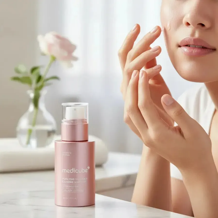 Medicube Pdrn Pink Collagen Exosome Shot 7500 - 30ml Todo Tipo De Pele Dia/noite — foto 4
