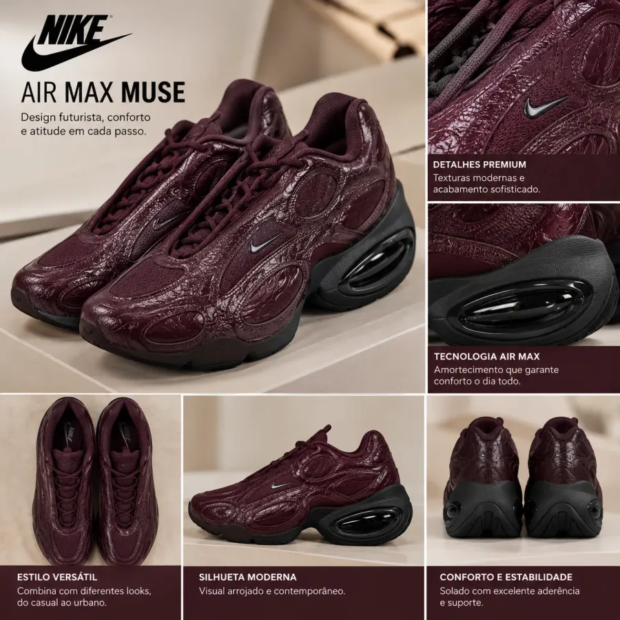 Tênis Nike AirMax Marsala