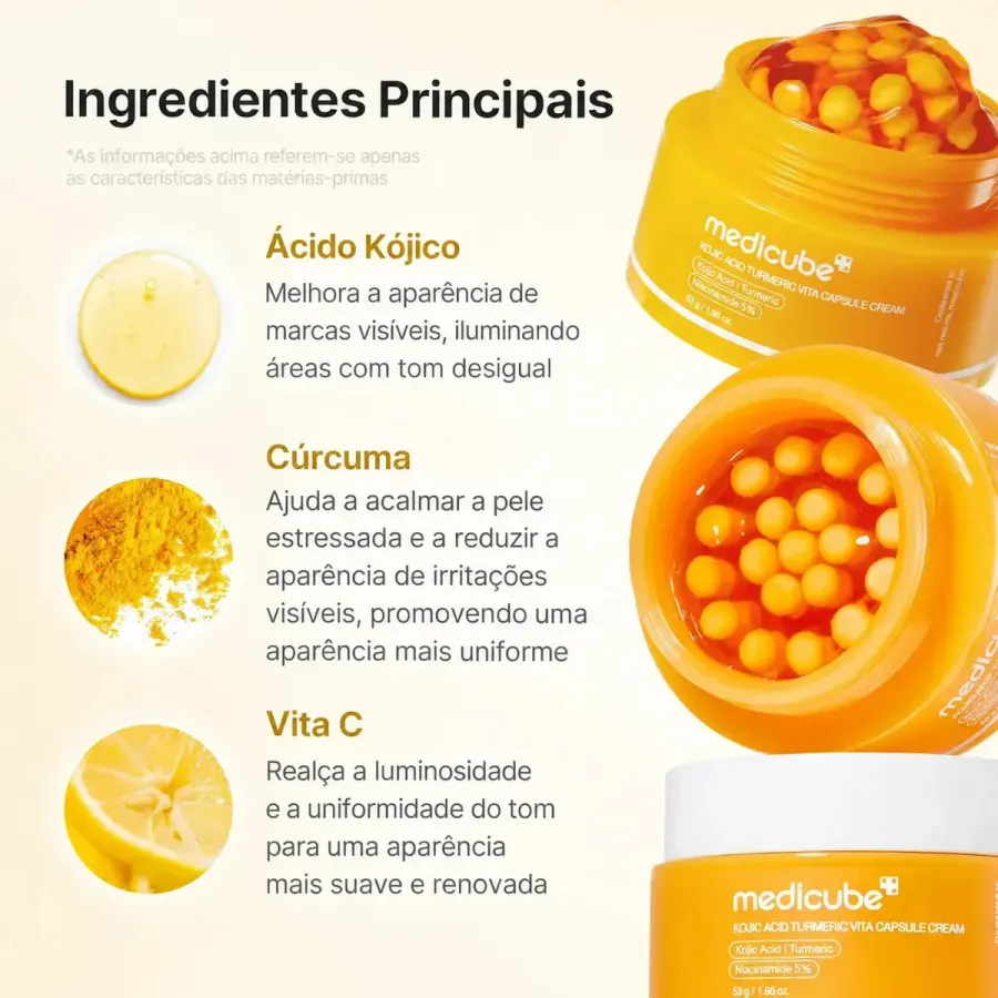 Medicube-creme Em Cápsulas Cúrcuma Tom De Pele Irregular Manchas Melasma — foto 3