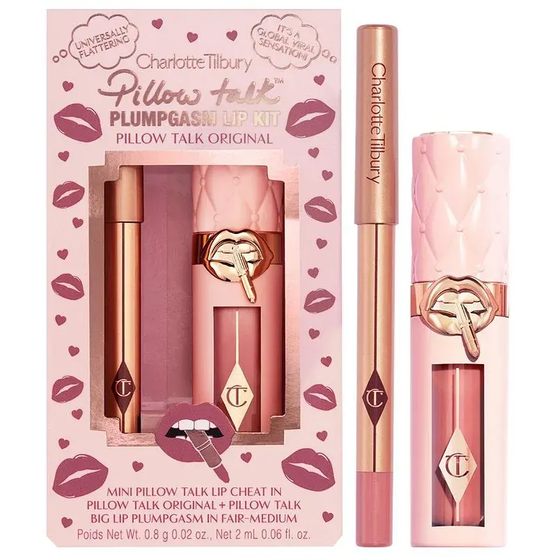 Charlotte Tilbury Mini Pillow Talk Plumpgasm Lip Liner and Lip Gloss Set, Size: 0.035 Oz, Original