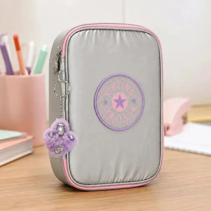Estojo 100 Pens Kipling 100 Canetas Eua Lilás Candy Metal Fun — foto 4