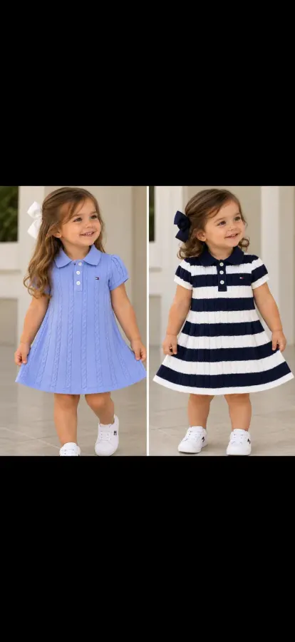 Vestido Tommy Hilfiger godê infantil