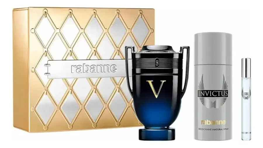 Rabanne Invictus Victory Elixir Parfum 100ml + Deo + Travel 10ml