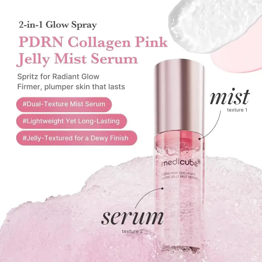 Medicube Pdrn Pink Collagen - Bruma Facial 2 Em 1 Madura Dia/noite — foto 2