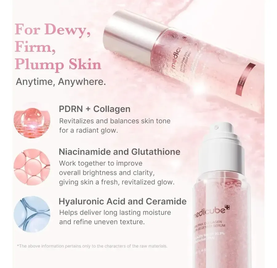 Medicube Pdrn Pink Collagen - Bruma Facial 2 Em 1 Madura Dia/noite — foto 3