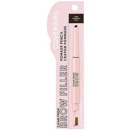 COVERGIRL Clean Fresh Brow Filler Pomade Eyebrow Pencil - 700 Black Brown - 0.007oz: Contains Vitamin E, Paraben-Free, Contains Hyaluronic Acid, Vegan