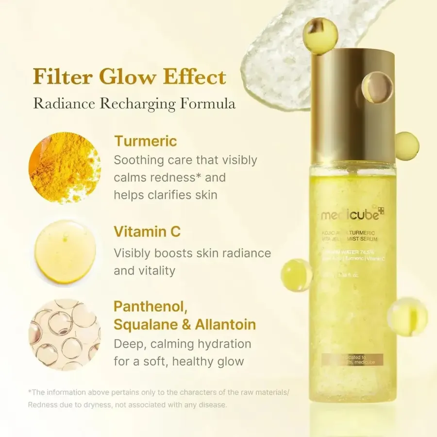 Sérum Facial Vit C Cúrcuma Medicube Hidratant Calmante 100ml — foto 3