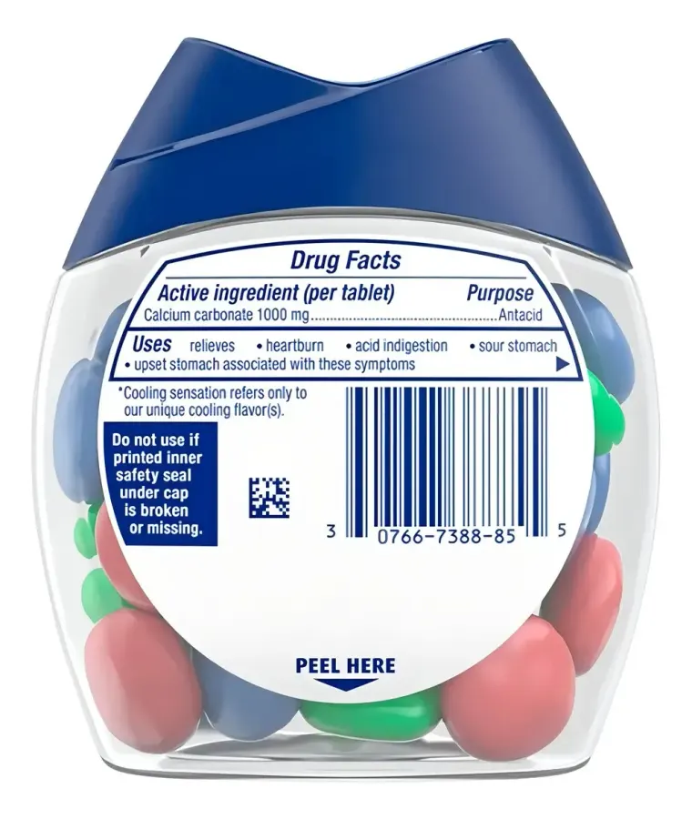 Pastilhas Antiacido Tums Chewy Bites Balas C/frutas Sortidas — foto 2