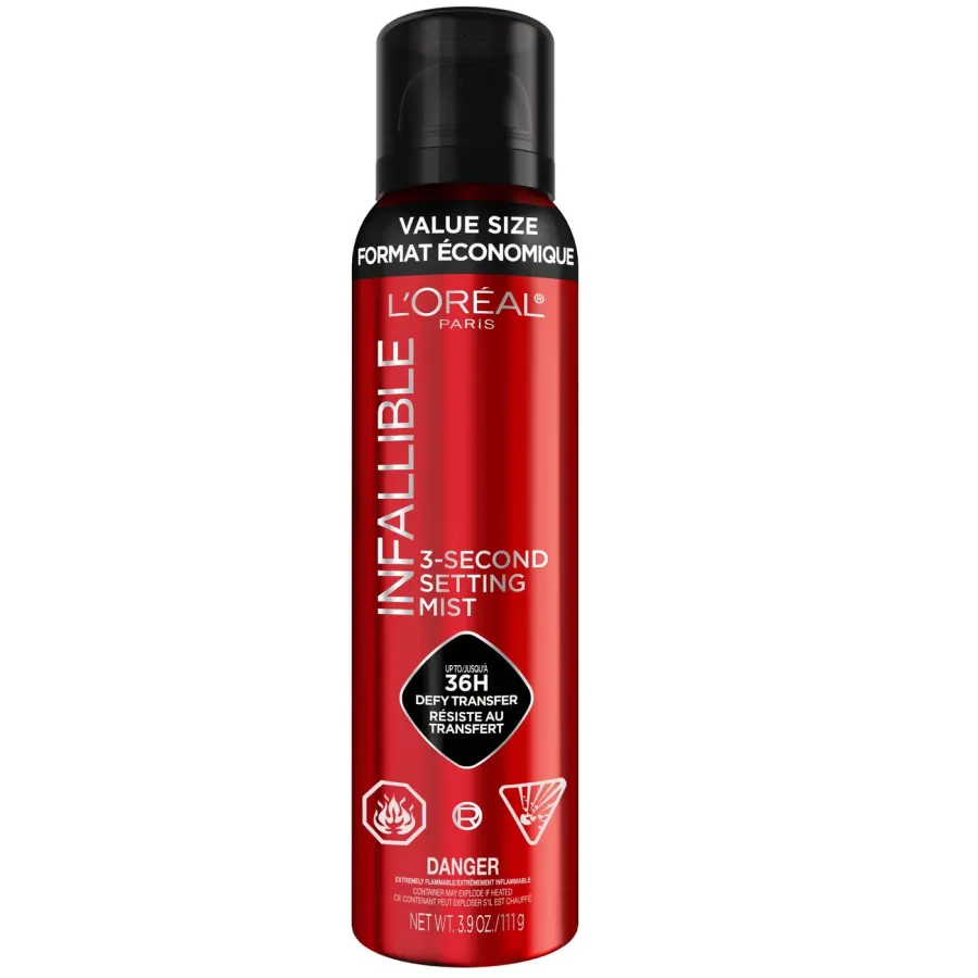 L'Oreal Paris Infallible 3-Second Up to 36HR Wear Setting Spray - 3.9 oz — foto 3