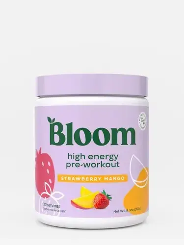 Bloom High Energy Pre-entrenamiento 30 Servidas Sabor Morango/Manga