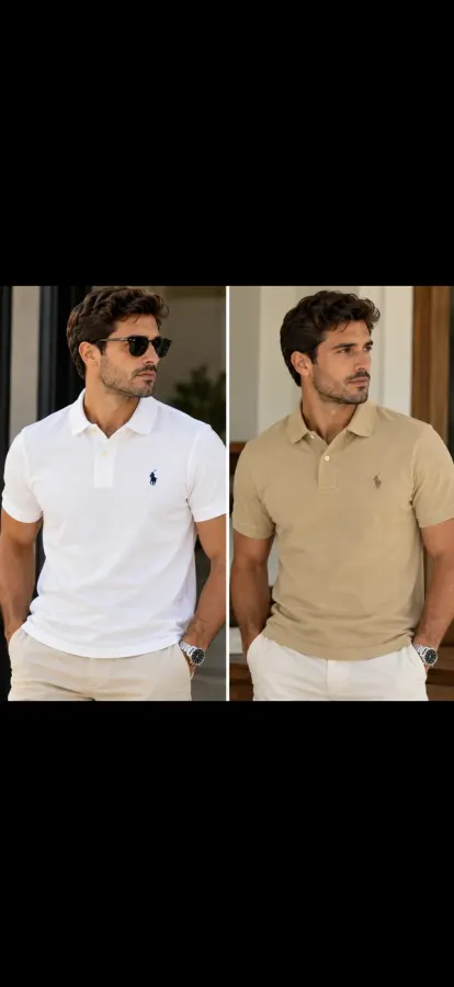 Polo com botões da Polo Ralph Lauren
