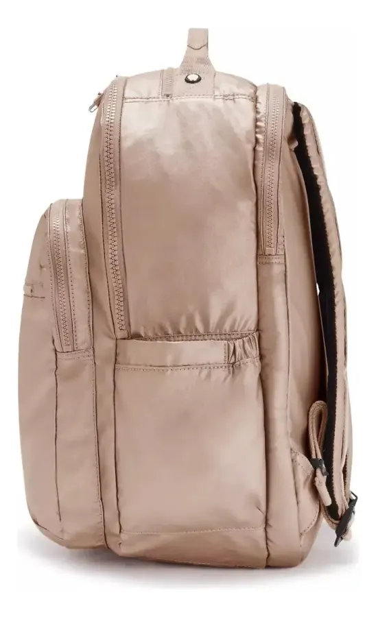 Mochila Kipling Seoul Tamanho XL Cor Quartz Metallic — foto 3
