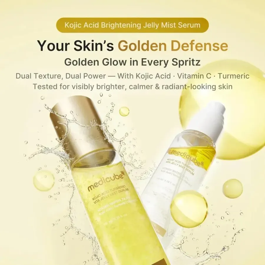 Sérum Facial Névoa Medicube Turmeric Vitamin Gold Jelly para Hidratar a Pele com Cúrcuma e Vitamina — foto 2