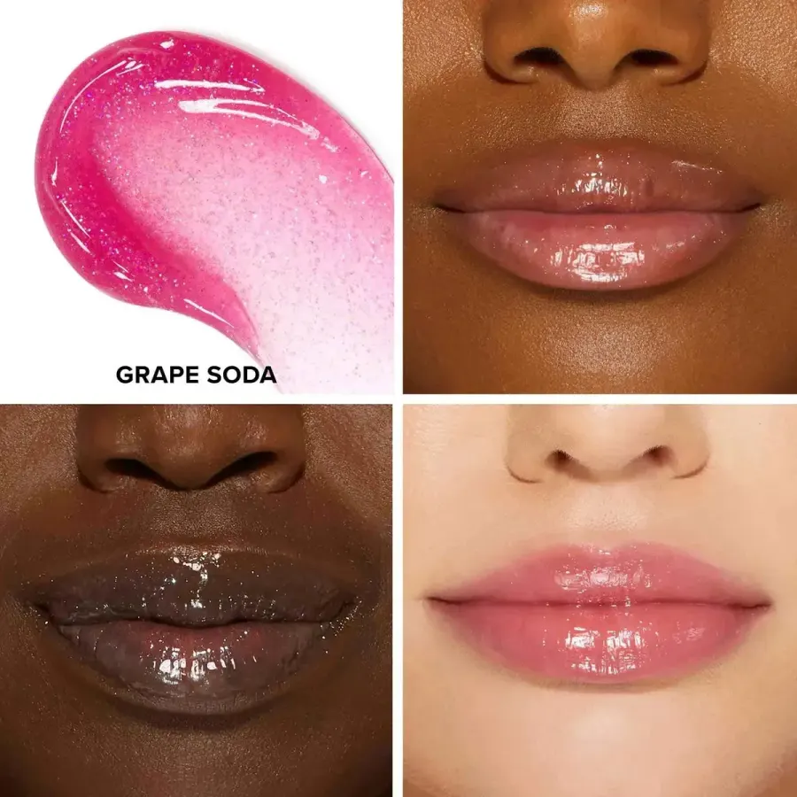 Brillo Labial Demasiado Enfrentado Beijo Jelly Gloss Esso Uva Soda Suaviza al Instante 4,5 ml — foto 2