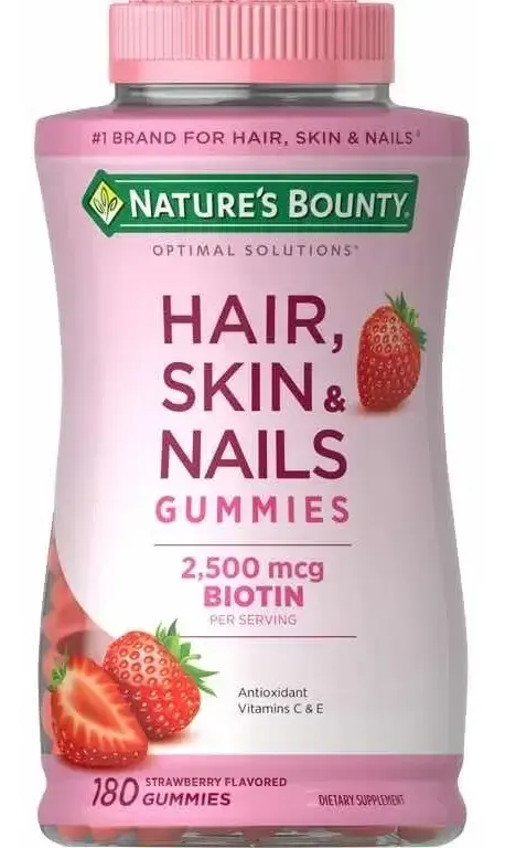 Natures Bounty Hair Skin Nails 180 Gominhas Cabelo Pele Unhas