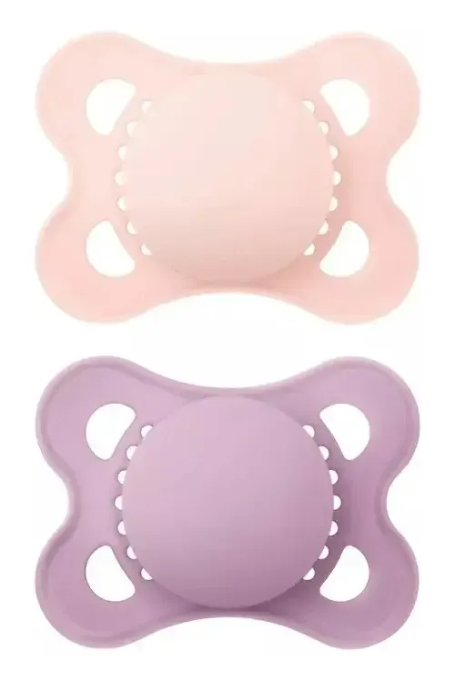 Mam Orthodontic Suckers 0-6 M, Rosa E Roxo, Menina, 2 Rosa/roxo
