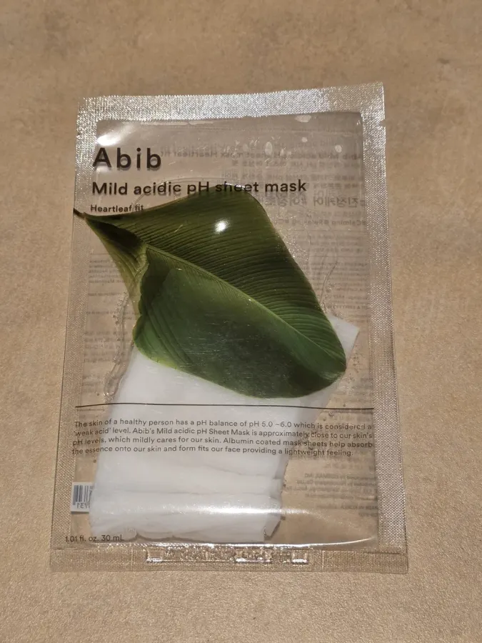 💖Abib Mild acidic pH Sheet Mask (Heartleaf fit)