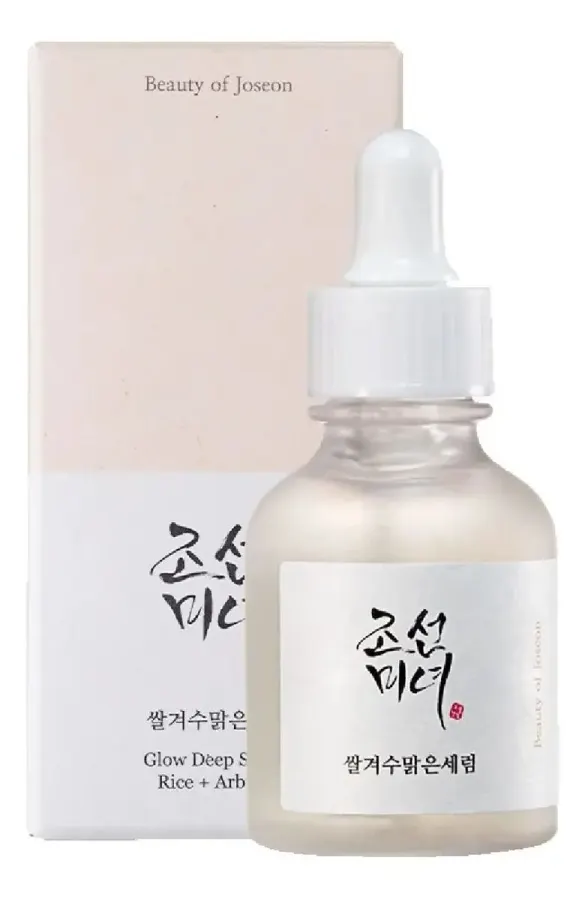 Sérum iluminador e despigmentante coreano formulado com água de arroz e alfa-arbutina