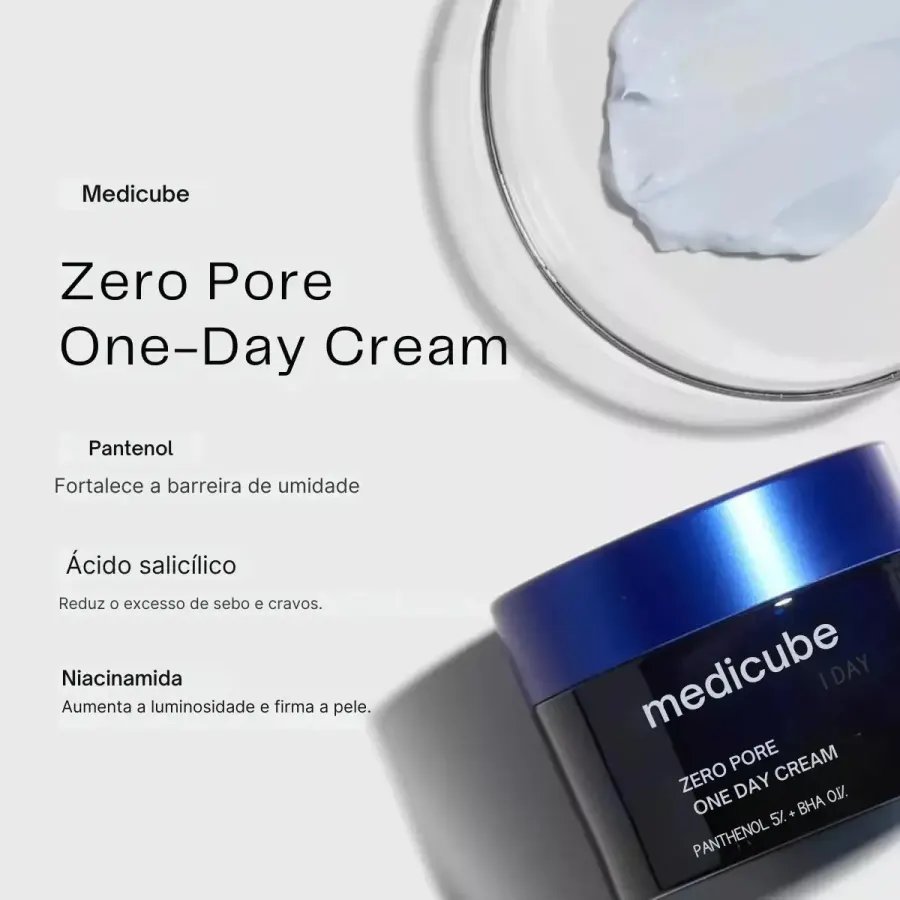 Medicube Zero Pore One Day Cream 50ml Todo Tipo De Pele Noite — foto 2